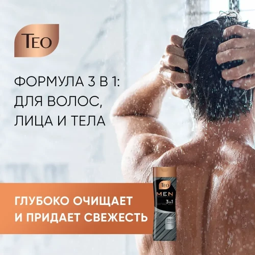 Șampon-gel de duș Teo 3in1 Beauty Men Fresh Energy, 350 ml cumpăra în Chișinau