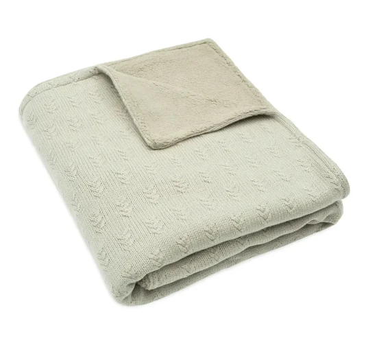 Păturică Jollein Grain Knit Olive Green/Velvet, 75x100 cm cumpăra în Chișinau