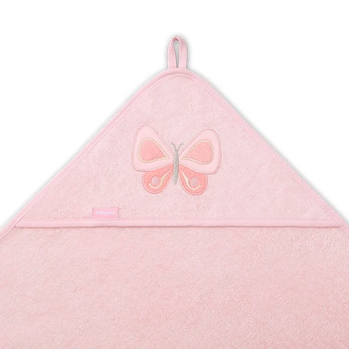 Prosop de baie BabyOno Butterfly Pink, 100x100 cm cumpăra în Chișinau