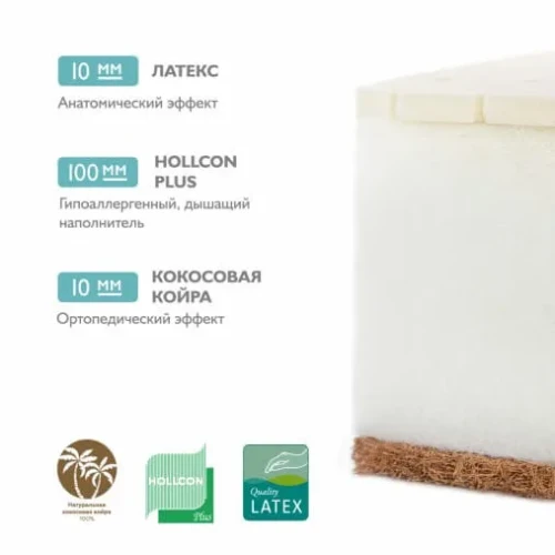 Матрас детский Plitex Eco Life 1190х600х120мм купить в Кишиневе