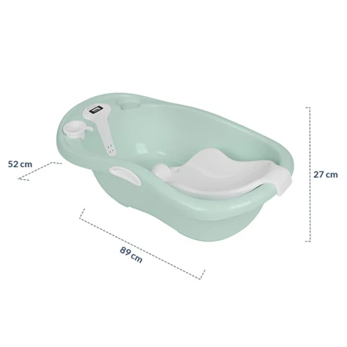 Cădiță cu suport și termometru Kikkaboo Lavera Pink, 89 cm cumpăra în Chișinau