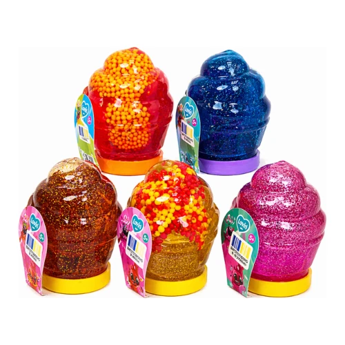 Игрушка-антистресс Lovin Слайм Cupcake, 75 мл, с блёстками и шариками, в асс. купить в Кишиневе