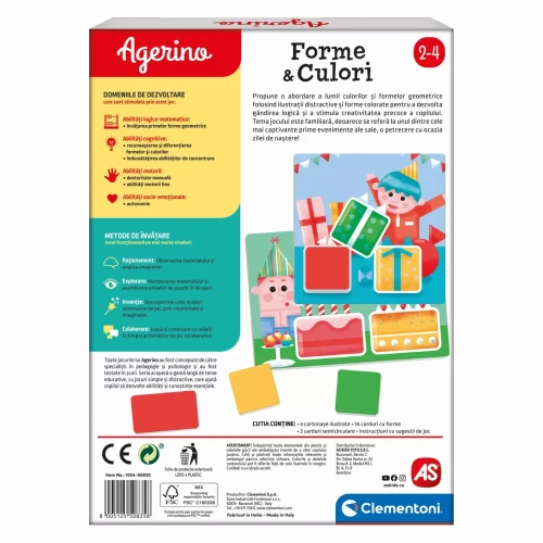 Развивающие карточки Clementoni Формы & Цвета купить в Кишиневе