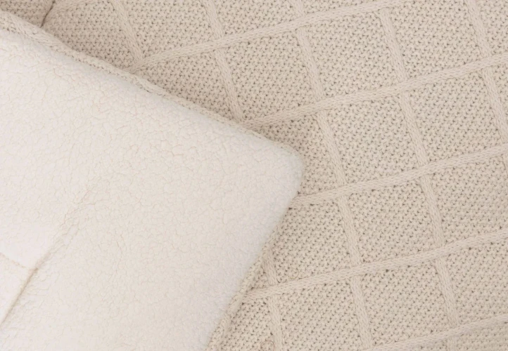 Covoraș pentru copii Jollein Check Knit Oatmeal, 75x95 cm cumpăra în Chișinau