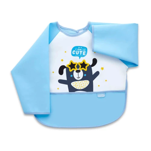Полиэстеровый слюнявчик BabyJem Poly Bib Blue купить в Кишиневе
