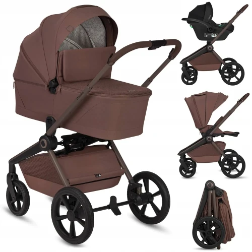 Carucior 3 in 1 Lionelo Freya Brown Chocolate cumpăra în Chișinau
