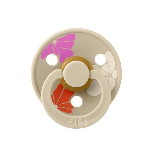 Круглые латексные соски Bibs Morning Bloom Vanilla Mix (6-18 мес.), 2 шт. купить в Кишиневе