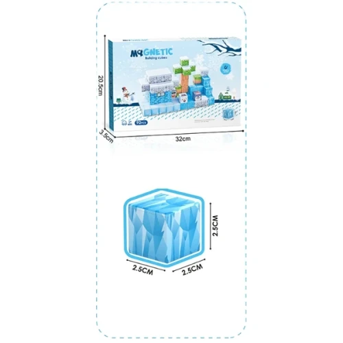 Set construcție magnetic Essa Toys The Snow House, 92 elemente cumpăra în Chișinau
