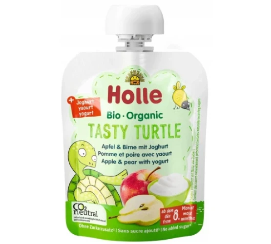 Пюре Holle Tasty Turtle из яблок-груш-йогурта (8 мес+), 85 г купить в Кишиневе