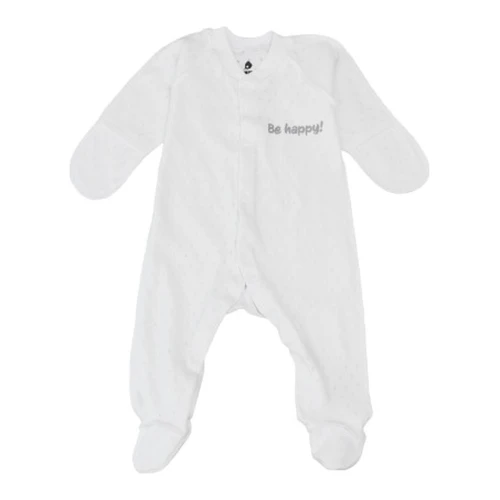 Salopetă pentru bebeluși Minikin Frunză ajurată, albă, unisex, m.62 cumpăra în Chișinau