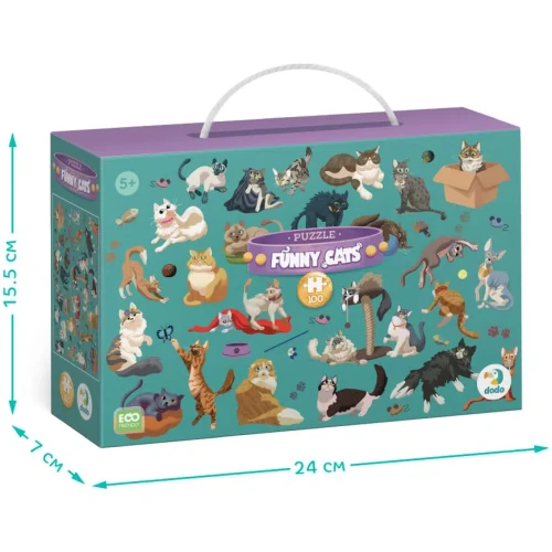 Пазл Dodo Funny Cats, 100 элементов купить в Кишиневе