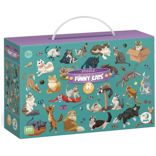 Пазл Dodo Funny Cats, 100 элементов купить в Кишиневе