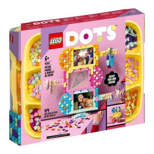 Конструктор Lego DOTS Ice Cream Picture Frames & Bracelet 41956, 474 элемента купить в Кишиневе