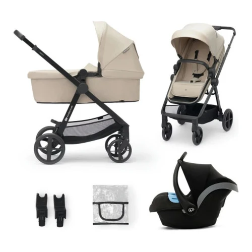 Cărucior 3 în 1 Kinderkraft Newly cu scoică Mink Pro, bej cumpăra în Chișinau