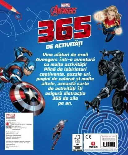 Книга Marvel Avengers. 365 заданий купить в Кишиневе