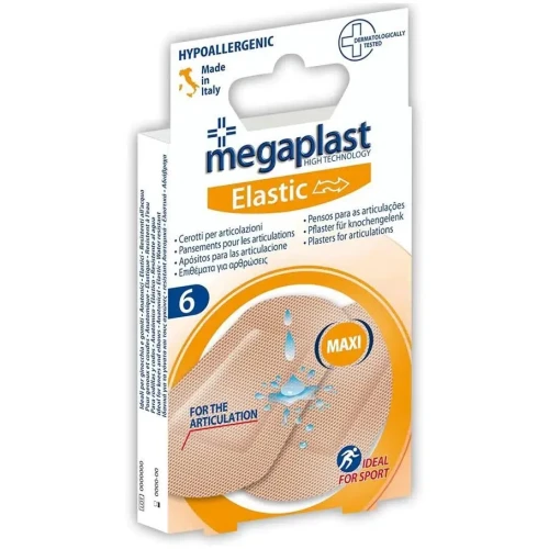 Пластырь Megaplast Elastic для суставов Бежевый, 7x4.8 см, 6 шт купить в Кишиневе