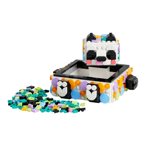 Set construcție Lego DOTS Cute Panda Tray 41959, 517 elemente cumpăra în Chișinau