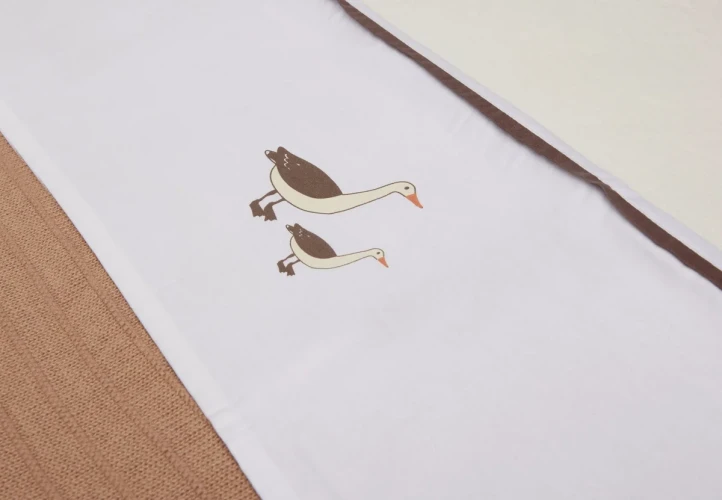 Простыня для детской кроватки Jollein Goose Ivory, 75x100 см купить в Кишиневе