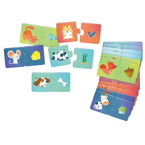 Puzzle Hape Potrivește perechea – Ora gustării animalelor, 36 elemente cumpăra în Chișinau