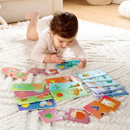 Puzzle Hape Potrivește perechea – Ora gustării animalelor, 36 elemente cumpăra în Chișinau