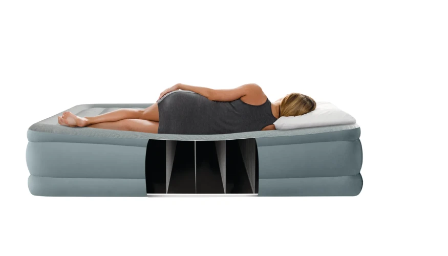 Надувная подушка Intex Velur Downy Pillow со встроенным электрическим насосом 220 В купить в Кишиневе