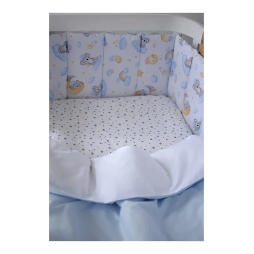 Комплект в кроватку Veres Sleepy Moon Blue 2 (6 предметов), 120x60 см купить в Кишиневе