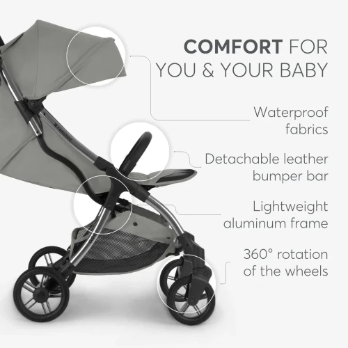 Прогулочная коляска Kikkaboo Cloe Grey купить в Кишиневе
