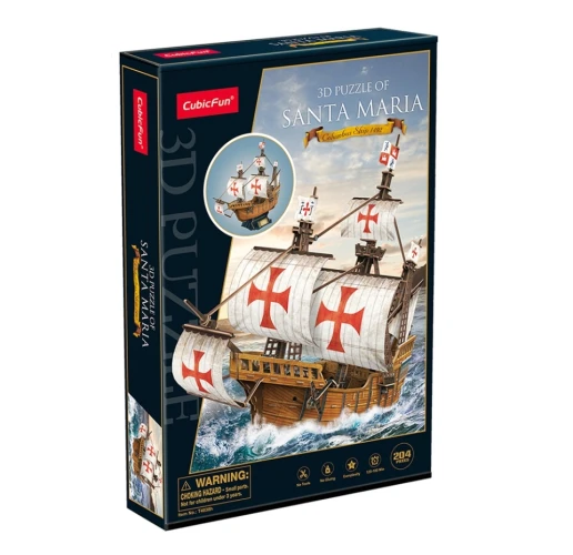 3D-пазл Cubic Fun Флагманский корабль Христофора Колумба Санта-Мария, 82 элемента купить в Кишиневе