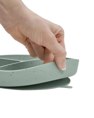 Тарелка секционная Kikkaboo Platinum Silicone Sage купить в Кишиневе