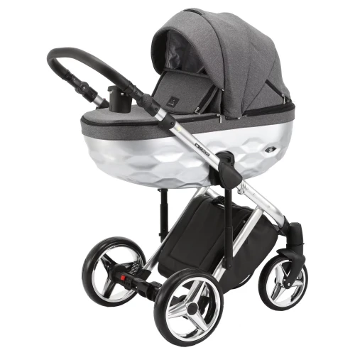 Коляска 2 в 1 Adamex Chantal Star Grey Silver купить в Кишиневе