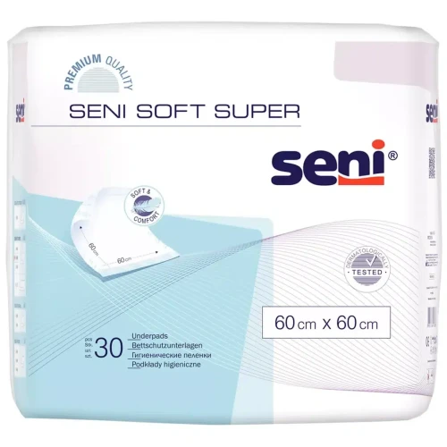 Пеленки одноразовые Seni Soft Super (60x60 см), 30 шт. купить в Кишиневе