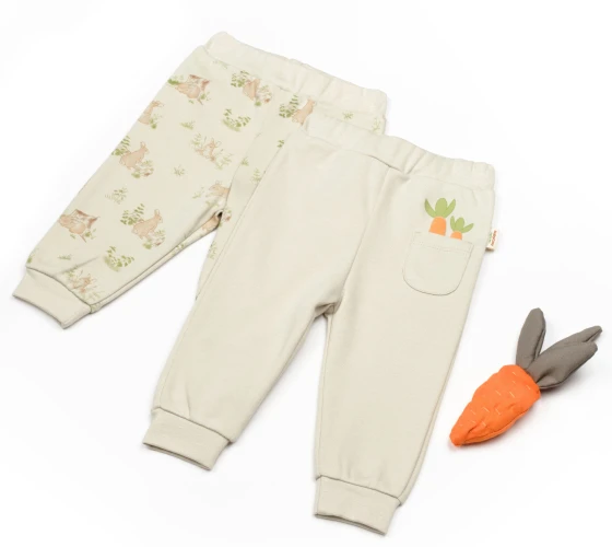 Pantaloni BabyCosy Rabbit Soft Green, 2 buc. (12-18L) cumpăra în Chișinau