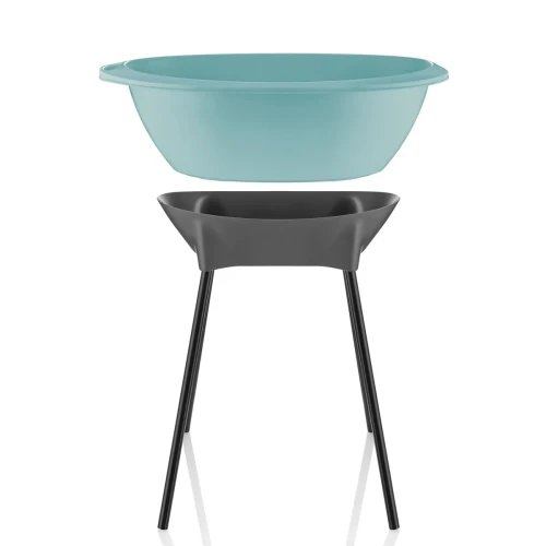 Ванночка элегантная со сливом BabyJem Бирюзовый, 83 см купить в Кишиневе