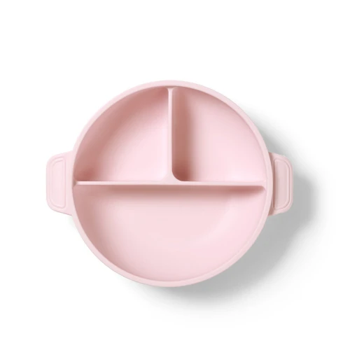 Тарелка с присоской и крышкой BabyOno Pink, 17×21 см купить в Кишиневе
