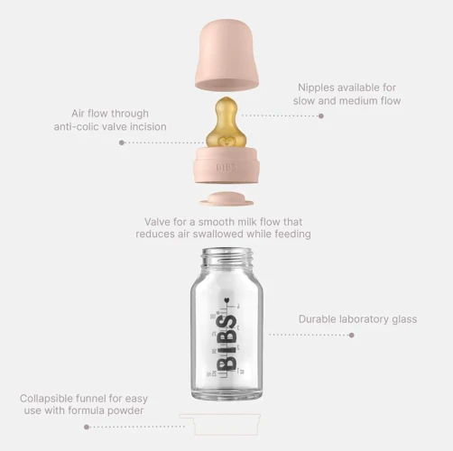 Biberon pentru bebeluși din sticlă Bibs Iron, 225 ml cumpăra în Chișinau