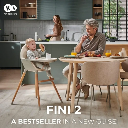 Scaun pentru hranire 2 in 1 KinderKraft Fini 2 Grey cumpăra în Chișinau