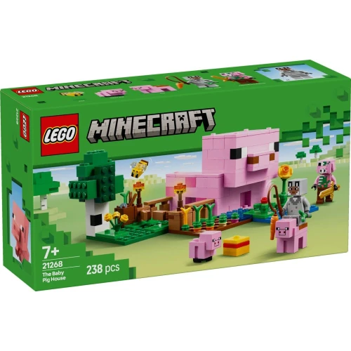 Set construcție Lego Minecraft The Baby Pig House, 238 elemente cumpăra în Chișinau