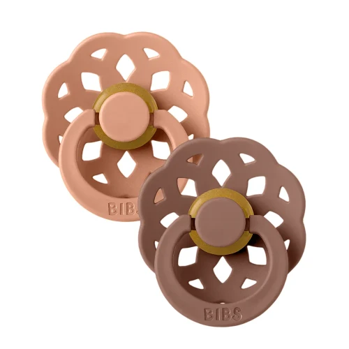 Круглые латексные соски Bibs Boheme Peach & Woodchuck (6-18 мес.), 2 шт. купить в Кишиневе