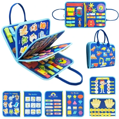 Бизиборд New World Book Transport Blue купить в Кишиневе
