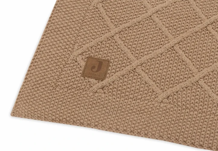 Păturică Jollein Check Knit Biscuit, 100x150 cm cumpăra în Chișinau
