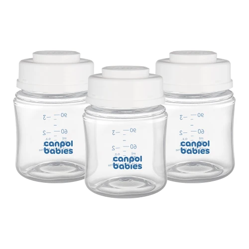 Set sticle pentru depozitarea laptelui Canpol Babies 35/235, 3 x 120 ml cumpăra în Chișinau