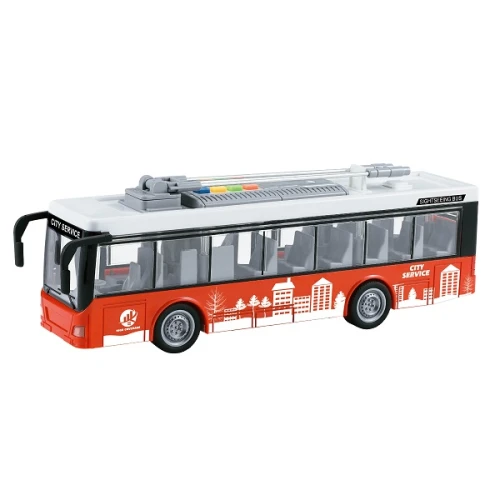 Autobuz cu 2 etaje Wenyi cu inerție (lumini și sunete), scara 1:16 cumpăra în Chișinau