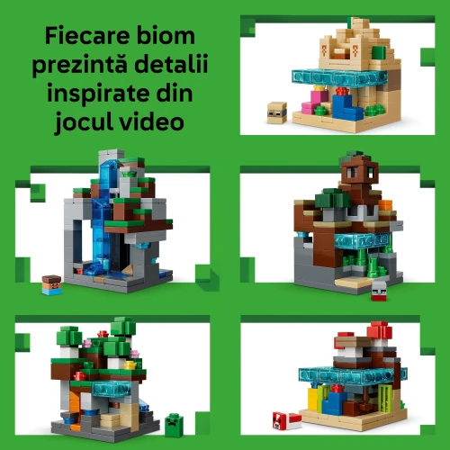 Set construcție Lego Minecraft Mini Biomes, 797 elemente cumpăra în Chișinau