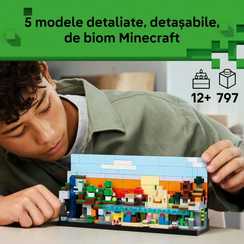 Set construcție Lego Minecraft Mini Biomes, 797 elemente cumpăra în Chișinau