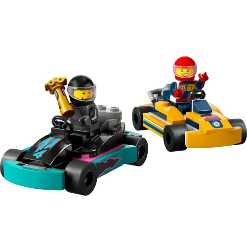 Set construcție Lego City Go-Karts and Race Drivers, 99 elemente cumpăra în Chișinau