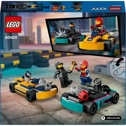 Set construcție Lego City Go-Karts and Race Drivers, 99 elemente cumpăra în Chișinau