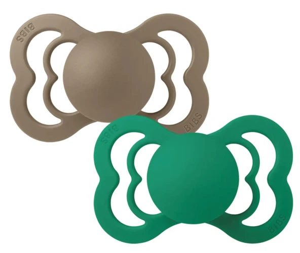 Suzetă simetrică din silicon Bibs Supreme Dark Oak & Evergreen (0-6 luni), 2 buc. cumpăra în Chișinau
