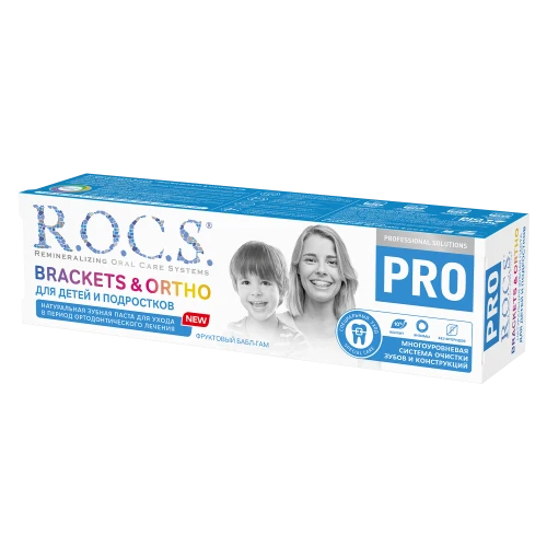Зубная паста R.O.C.S. PRO Brackets & Orto (12 лет +) купить в Кишиневе