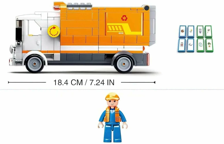 Set de construcție Sluban Mașină de gunoi, 326 elemente cumpăra în Chișinau