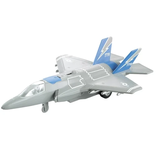 Самолет Wenyi Jet Fighter Blue с инерцией (свет/звук), масштаб 1:16 купить в Кишиневе
